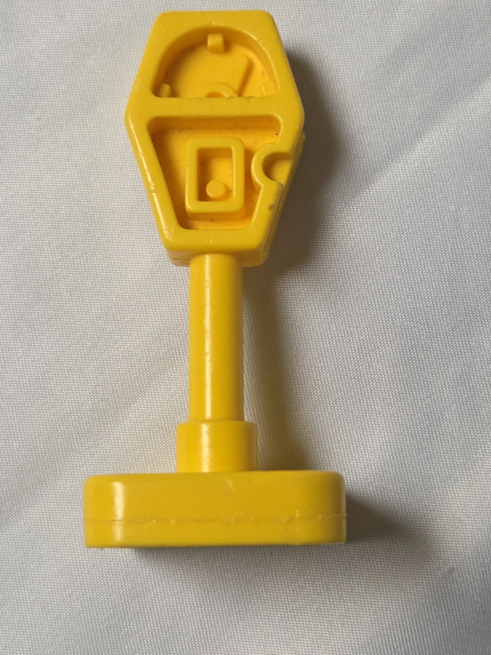 Vintage Fisher Price Little People Yellow Parking Meter Play Family Town City‎